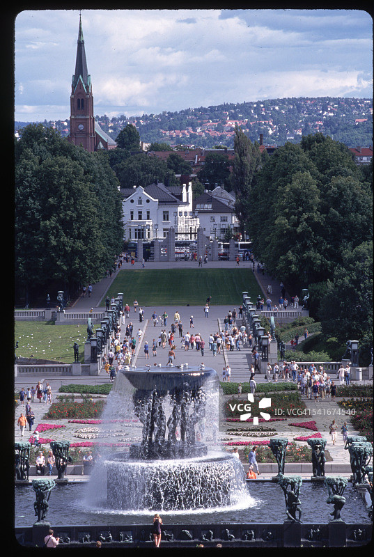 维格兰公园，奥斯陆图片素材