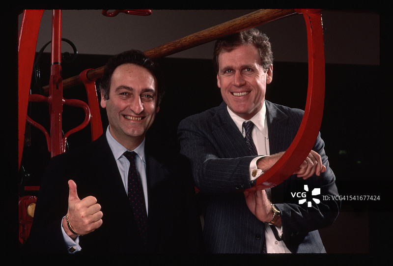 美国运通高管桑福德·威尔和威廉·麦考密克图片素材