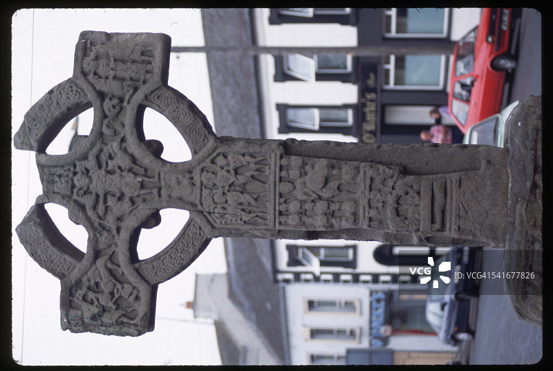 爱尔兰凯尔斯凯尔特市场十字架图片素材