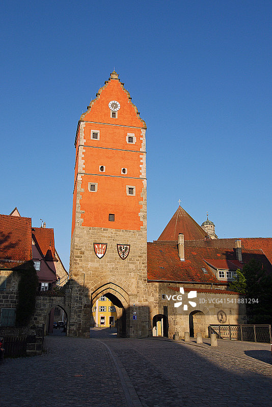 丁克斯比尔沃尼茨门：14世纪文艺复兴时期的城门图片素材