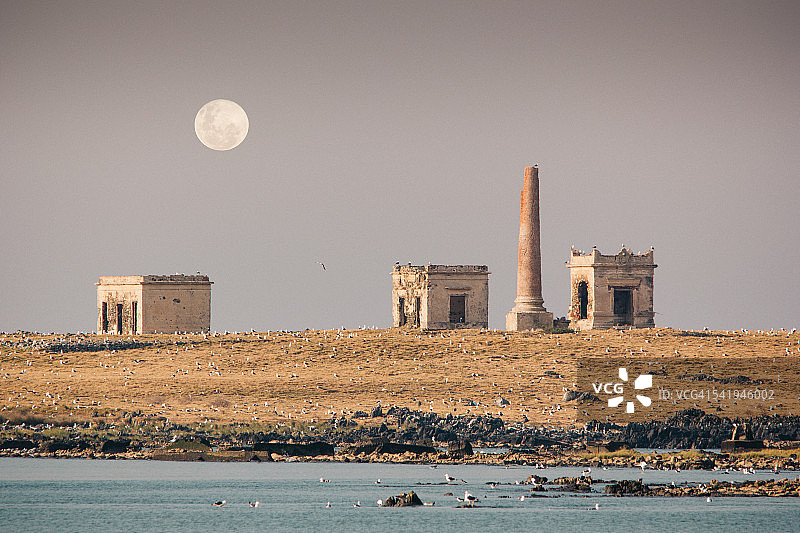 乌拉圭蒙得维的亚附近，弗洛雷斯岛火葬场景色图片素材