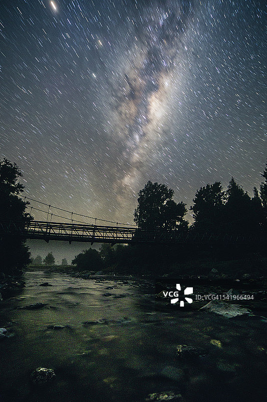 清水溪上空的银河图片素材