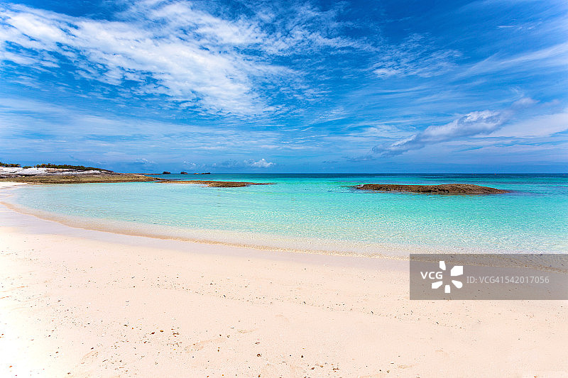 巴哈马大斯蒂拉普礁美丽海滩图片素材