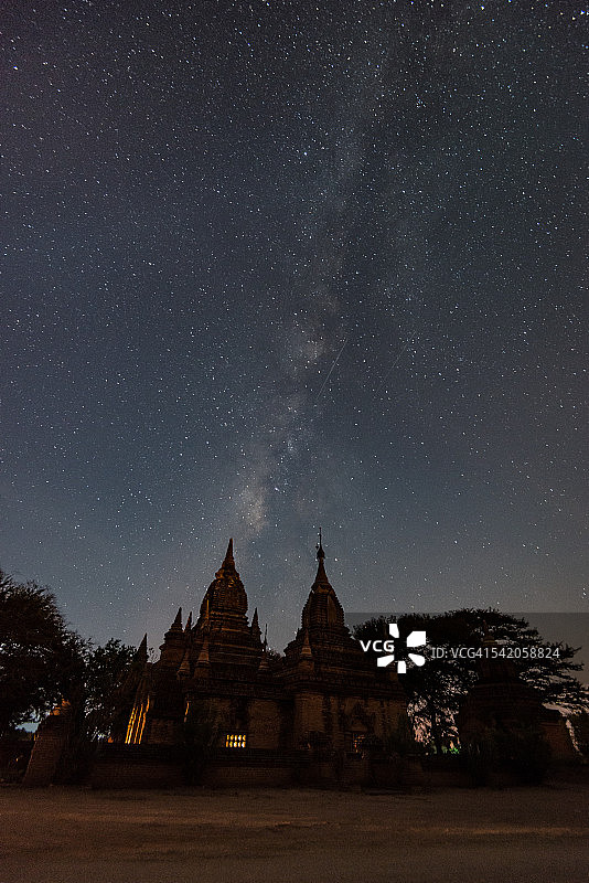 蒲甘的银河图片素材