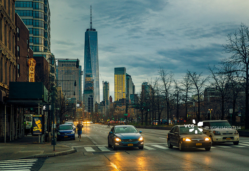 曼哈顿切尔西码头附近的西区图片素材