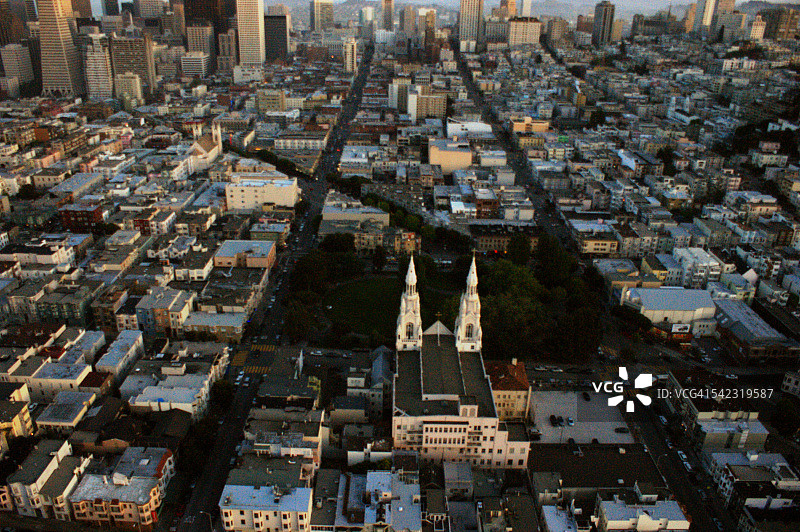 旧金山华盛顿广场公园图片素材