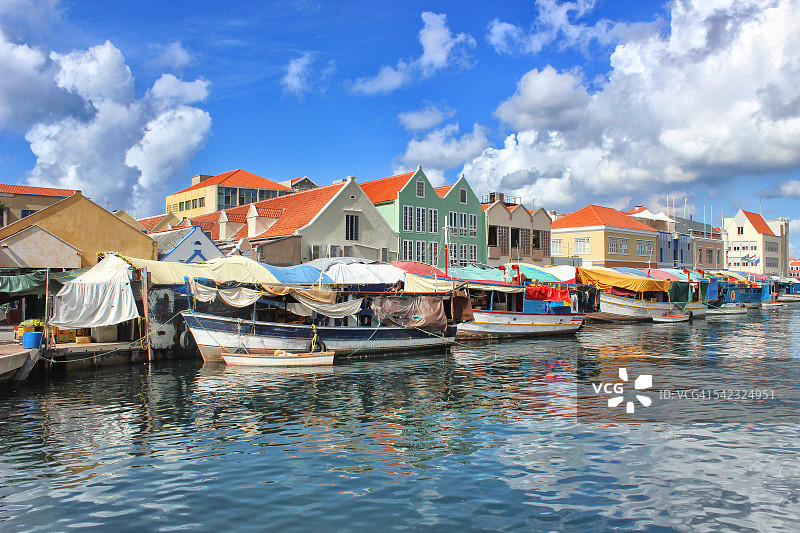 威廉斯塔德 floating market图片素材