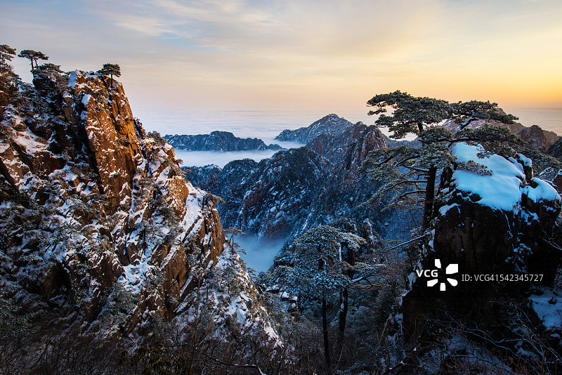 冬季黄山图片素材