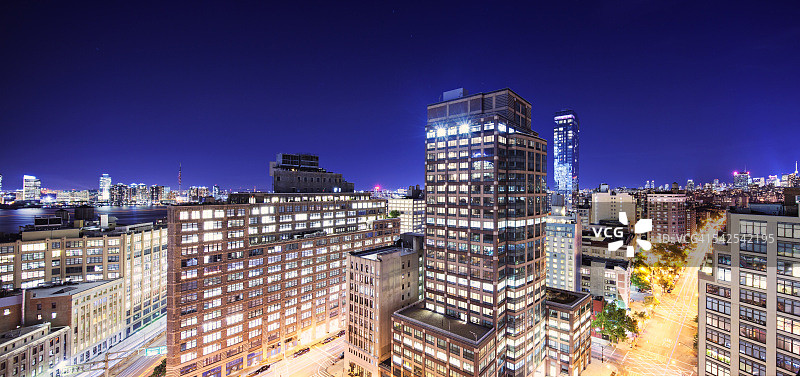 曼哈顿下城城市风光图片素材