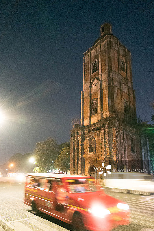 夜幕下的哈罗区图片素材