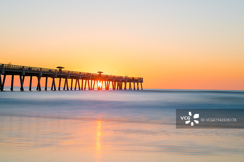 杰克逊维尔海滩日出图片素材