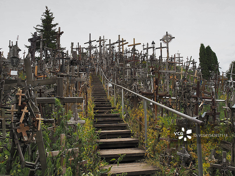 立陶宛希奥利艾十字架山细节图片素材