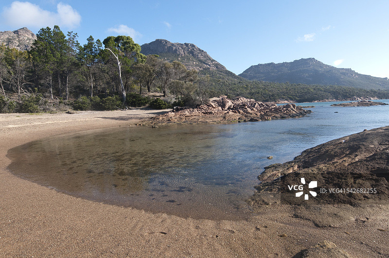 弗雷西内国家公园的蜜月湾图片素材