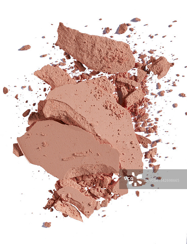 粉碎的粉底特写图片素材