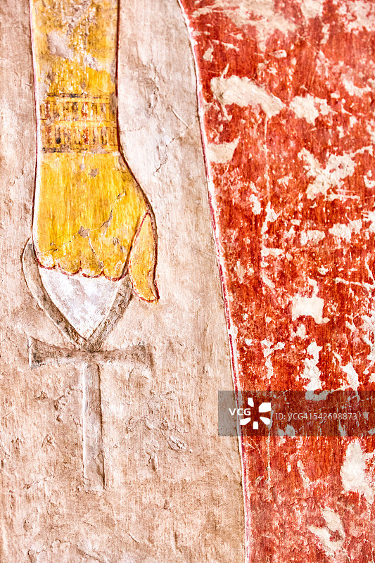 哈特谢普苏特女王神庙的象形文字图片素材