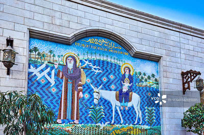 科普特开罗的悬空教堂图片素材