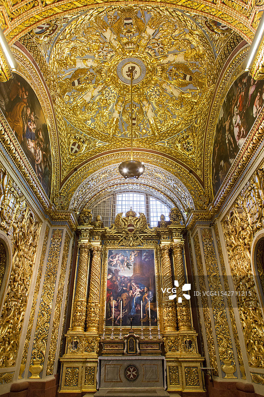 马耳他瓦莱塔圣约翰协同大教堂图片素材