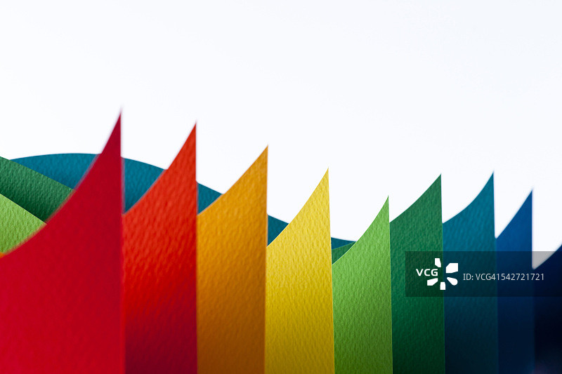 纸质彩色形状图片素材