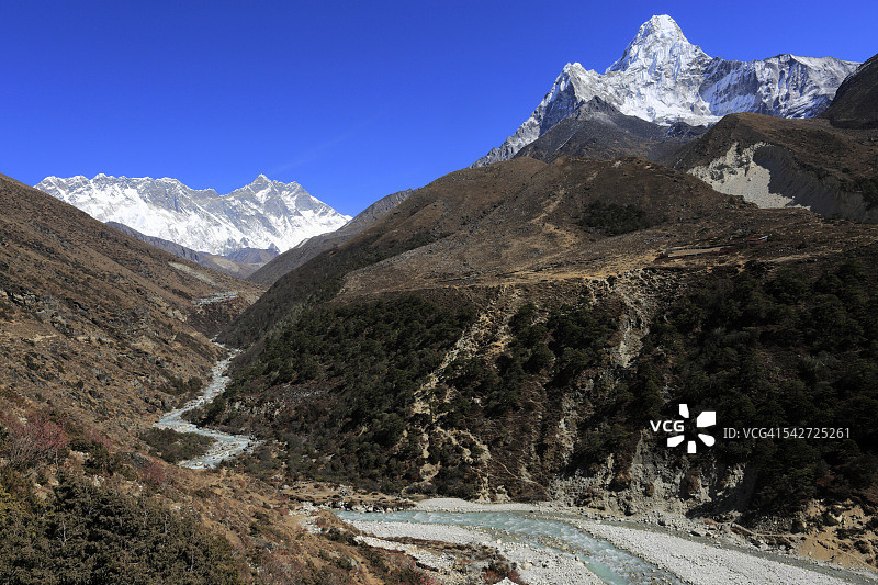 伊姆贾河谷，丁博切山口图片素材