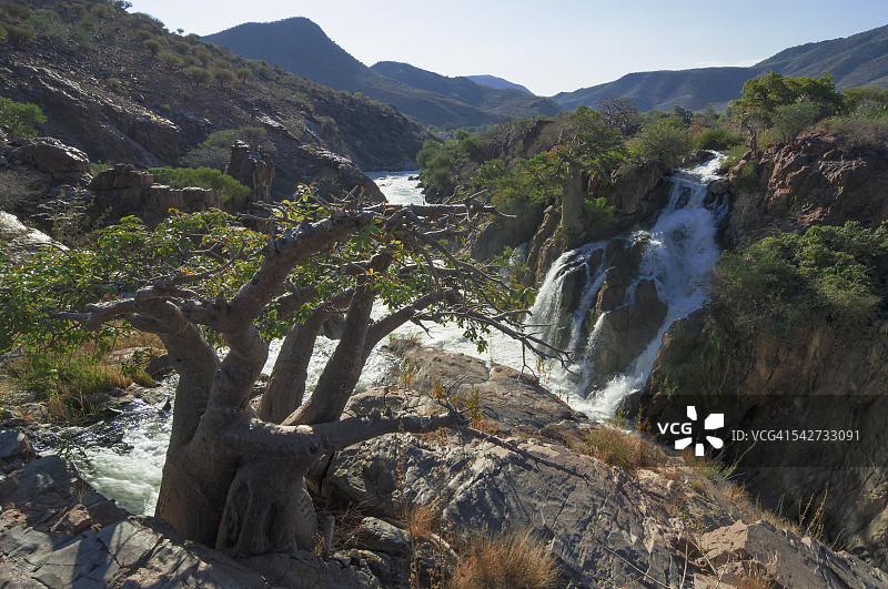 纳米比亚埃普帕瀑布图片素材