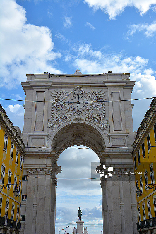 葡萄牙里斯本奥古斯塔街拱门图片素材
