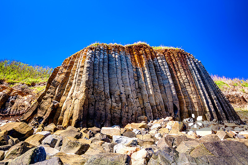 中国台湾澎湖玄武岩柱图片素材