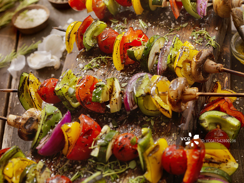 烧烤蔬菜串图片素材