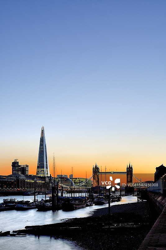 伦敦日落景色图片素材