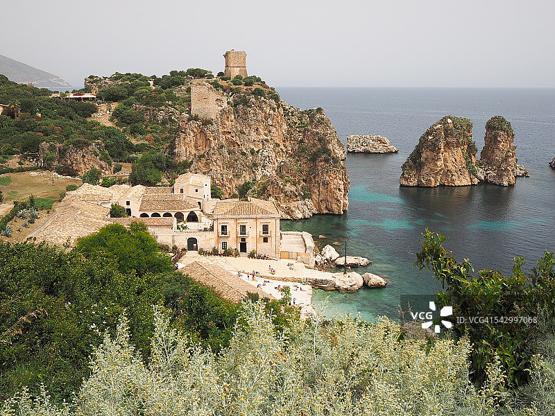 西西里岛斯科佩洛金枪鱼渔场图片素材