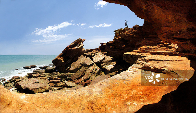 龟湾礁石图片素材