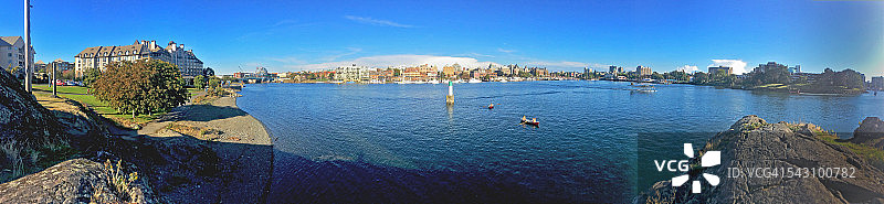 维多利亚内港全景图片素材
