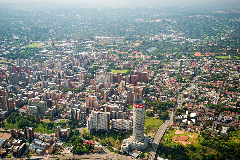 约翰内斯堡市的航拍图片素材
