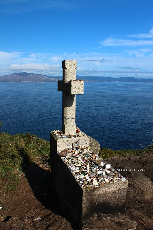 菲尼斯特雷角十字架上的朝圣者祭品图片素材