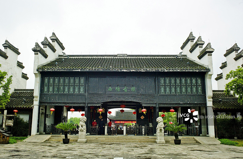 中国浙江省西塘古镇图片素材