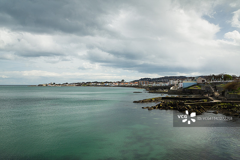 爱尔兰都柏林邓莱里港风光图片素材