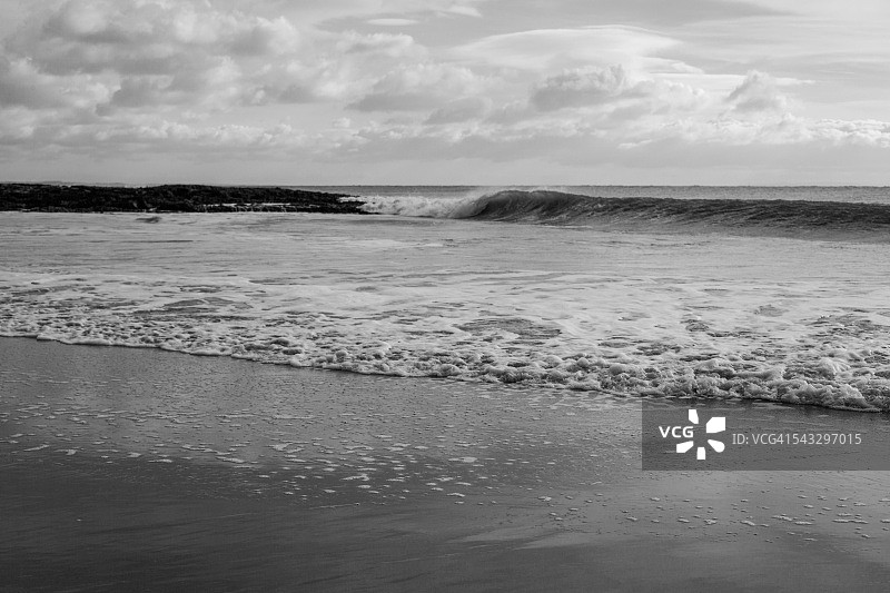 威尔士斯旺西的涨潮图片素材