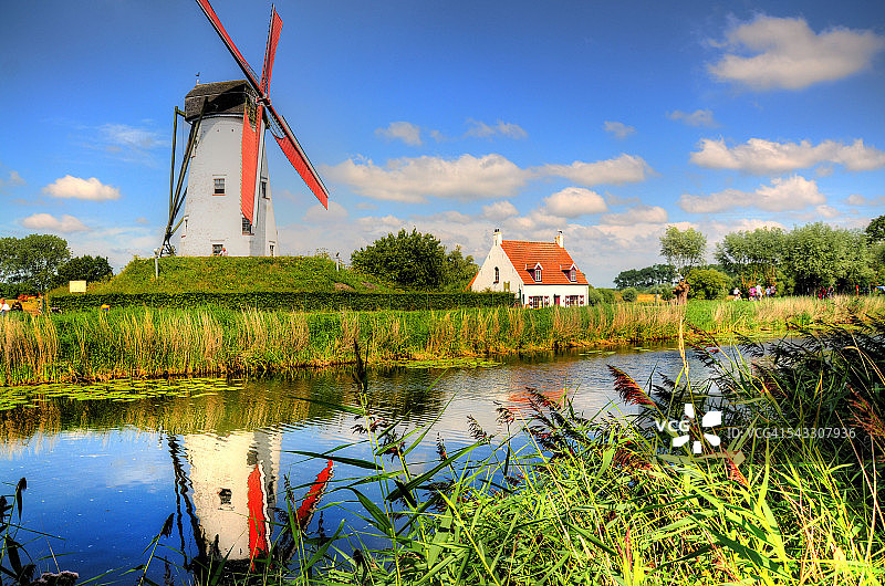 达姆风车图片素材