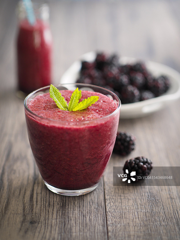 黑莓冰沙图片素材