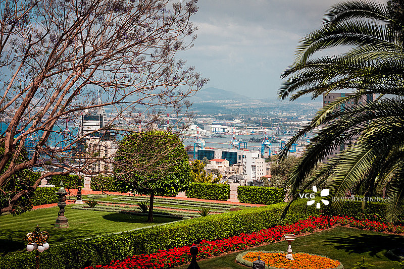 海法巴哈伊花园图片素材