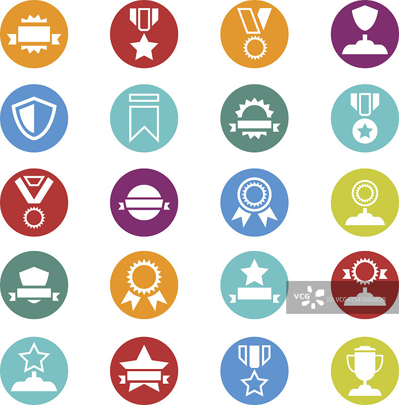 奖励图标集图片素材