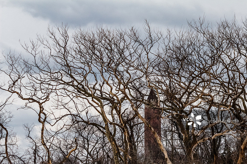 冬季的琼斯海滩水塔图片素材