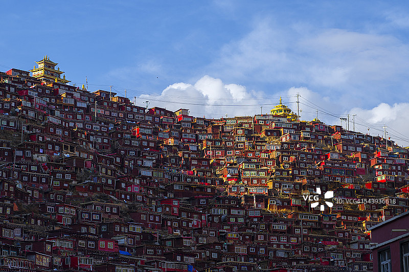 喇荣寺五明佛学院图片素材
