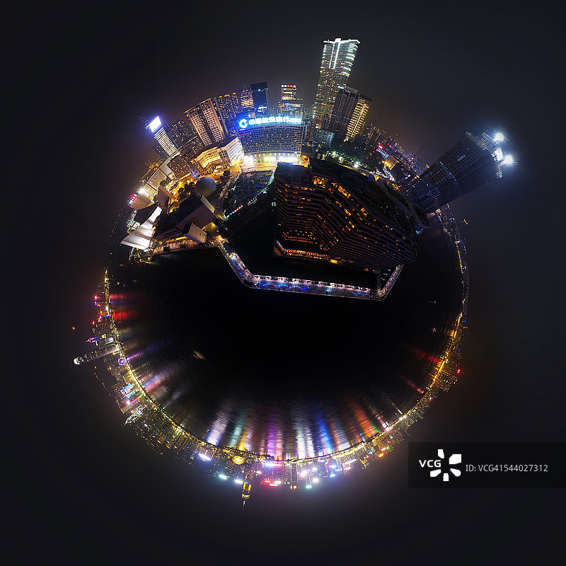 中国香港星光大道夜景图片素材