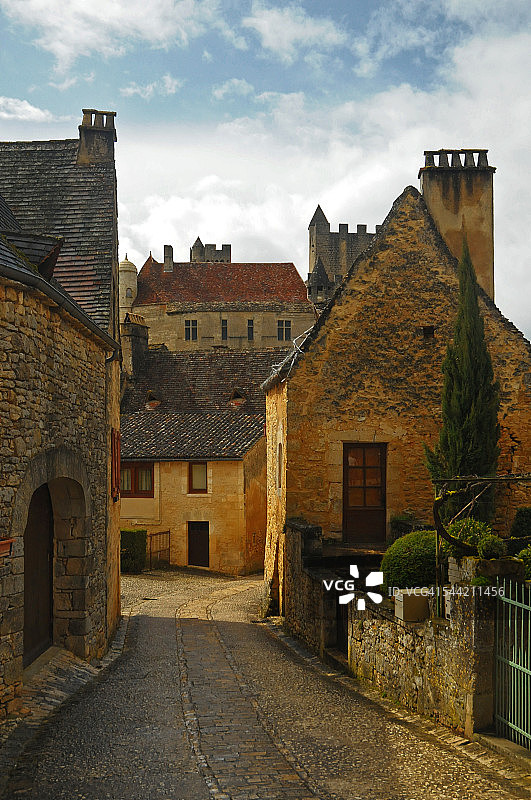 La Roque-Gageac村落风光图片素材