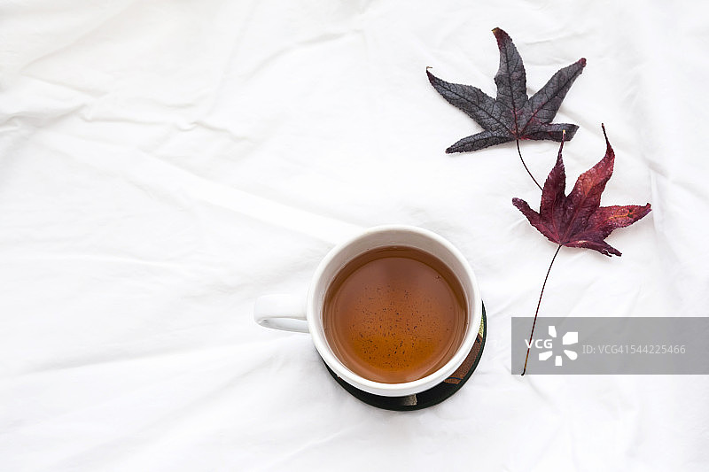 秋季茶杯图片素材