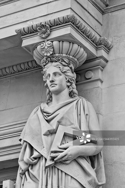 女像柱图片素材