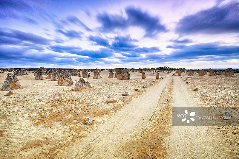 尖峰石阵沙漠，西澳大利亚图片素材