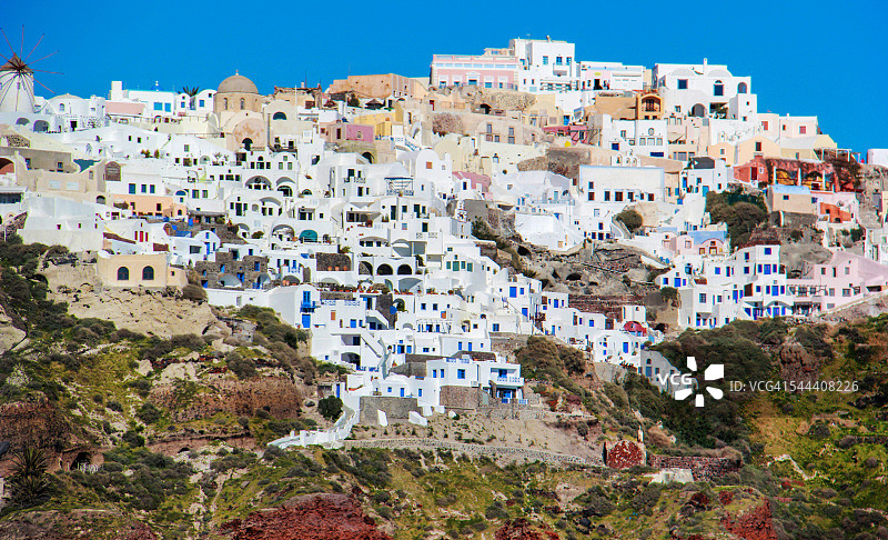 希腊圣托里尼伊亚小镇图片素材