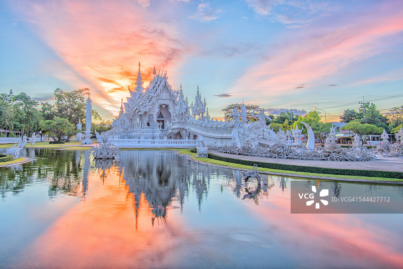 泰国清莱的白龙寺图片素材