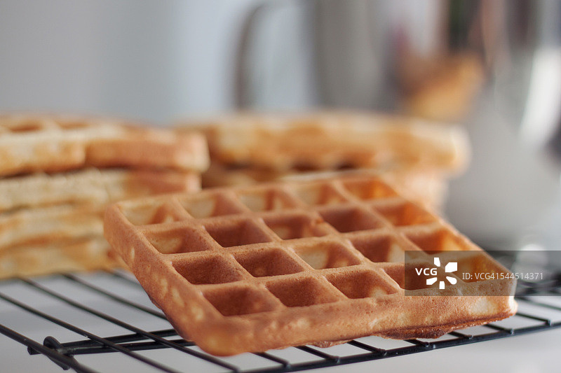 新鲜华夫饼图片素材